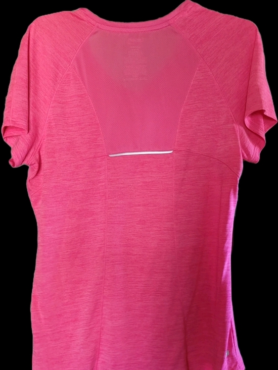 Custom Made Danskin Now Hot Pink Athletic Shirt with White Logo Breast Cancer - Picture 4 of 4